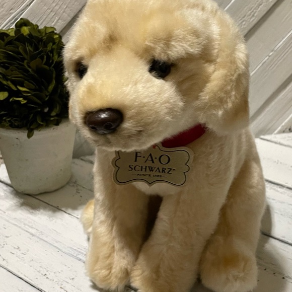 FAO Schwarz stuffed plush puppy dog - Picture 7 of 10